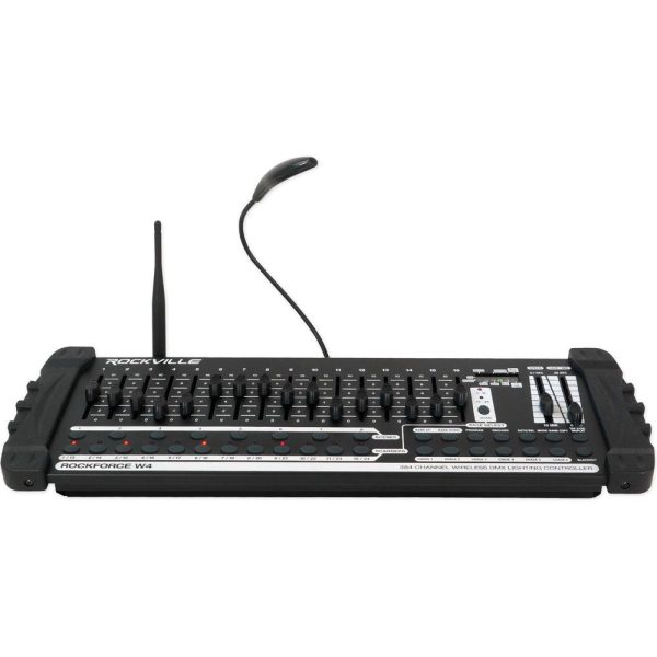 12) Rockville RockWedge LED Battery Lights+384 Channel Wireless DMX Controller Online Hot Sale