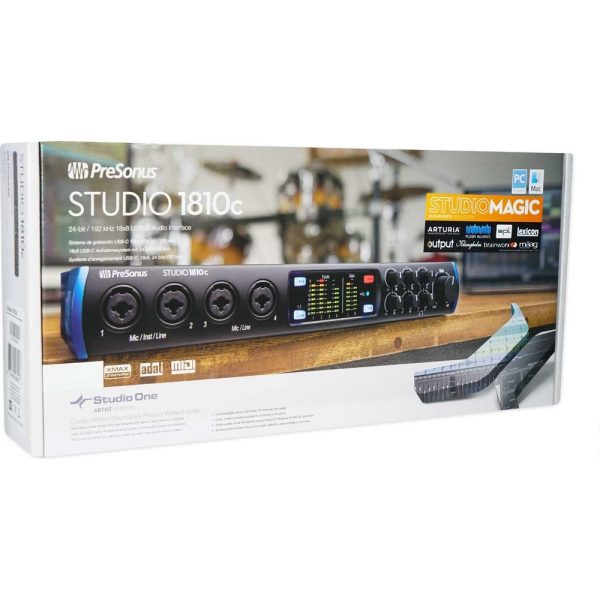 Presonus 4-Person Podcast Podcasting Kit STUDIO 1810 Interface+Mics+Desk Stands Supply