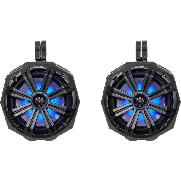 2 8  Kicker LED Speakers+SSV Works Swivel Cage Pods For 2014-Under Polaris RZR 4 Hot on Sale