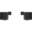 4 Rockville Cube 70v Black 3.5  Commercial Swivel Wall Mount Restaurant Speakers Hot on Sale