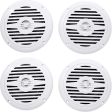 (4) Rockville MS525W 5.25  200 Watt Waterproof Hot Tub Speakers In White Supply