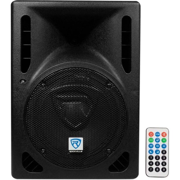 2) Rockville RPG8BT 8  Bluetooth 400w Speakers+Wall Mounts 4 Restaurant Bar Cafe Cheap