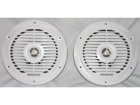 Kenwood KFC-1652MRW 6.5  300 Watt Pair Marine Boat Speakers 6 1 2  KFC1652MRW For Discount