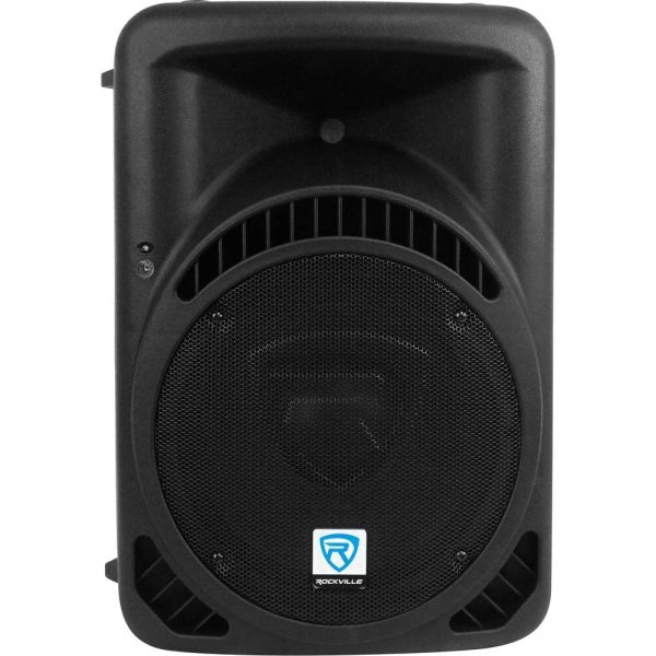 2 Rockville RPG12BT 12  Powered 800w Wireless Link DJ Speakers, Bluetooth+Totems For Sale