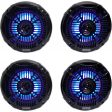 (4) Memphis Audio MXA602SLB 80w 6.5  LED Speakers For Polaris RZR ATV UTV Cart Sale