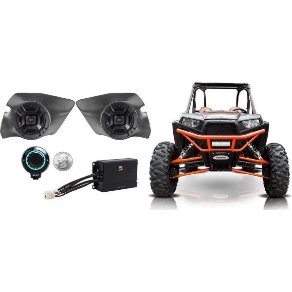 Polk Speakers+Pods+Amp+Pre-Amp Control for 2014-17 Polaris RZR 1000   900S For Sale