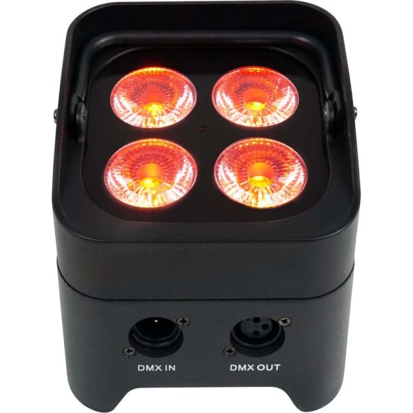 2 Rockville BEST PAR 50 Rechargeable Par Can Wash Lights w Wireless DMX+RGBWA+UV Cheap