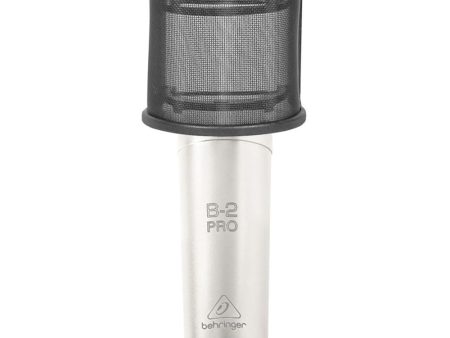 Rockville Pop Filter Curved Mesh Recording Mic Windscreen for Behringer B-2 Pro Supply