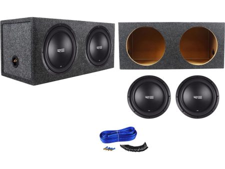 (2) RE Audio SEX12D2 V2 SEXV2 12  1500W Car Subwoofers+Sealed Sub Box Enclosure Online