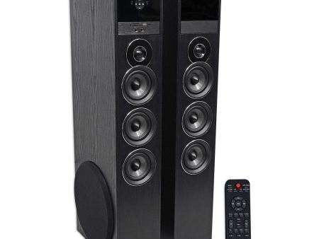 Tower Speaker Home Theater System w Sub For LG UK6090PUA Television TV-Black Cheap