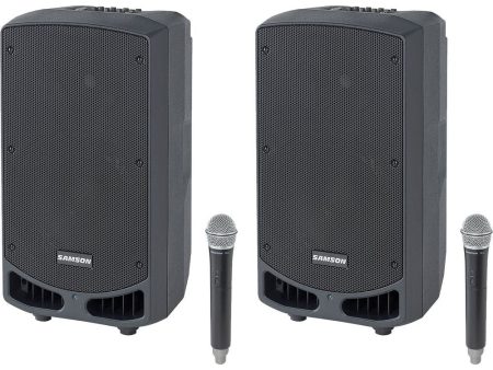 2) Samson Expedition XP310W-D 10  Portable Rechargeable Speakers w Bluetooth+Mic Cheap