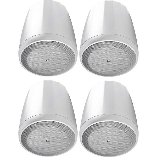 4) JBL Control 65P T-WH 5.25  70v White Pendant Speakers For Restaurant Bar Cafe Online now