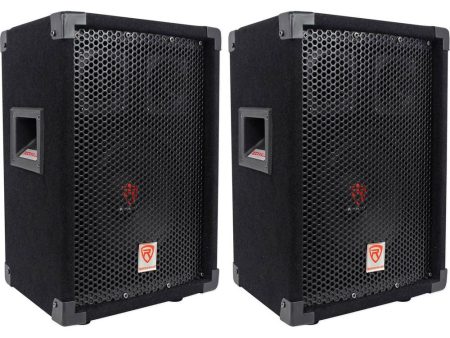 (2) Rockville RSG8 8” 300 Watt 2-Way 8-Ohm Passive DJ Pro PA Speaker Discount