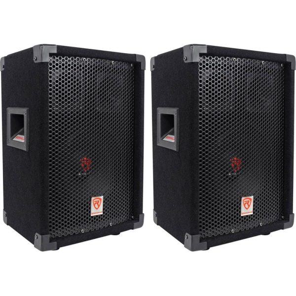 (2) Rockville RSG8 8” 300 Watt 2-Way 8-Ohm Passive DJ Pro PA Speaker Discount