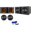 (2) RE Audio SEX12D2 V2 SEXV2 12  1500W Car Subwoofers+Vented Sub Box Enclosure Cheap