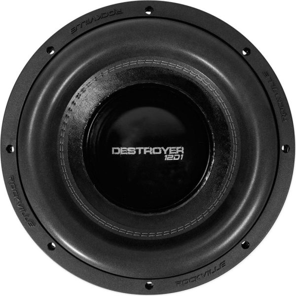 (2) Rockville Destroyer 12D1 12  Competition Car Audio Subwoofers+Mono Amplifier Online Hot Sale