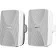 2 Rockville WET-7020W 5.25  70V Commercial Indoor Outdoor Wall Speakers in White Discount