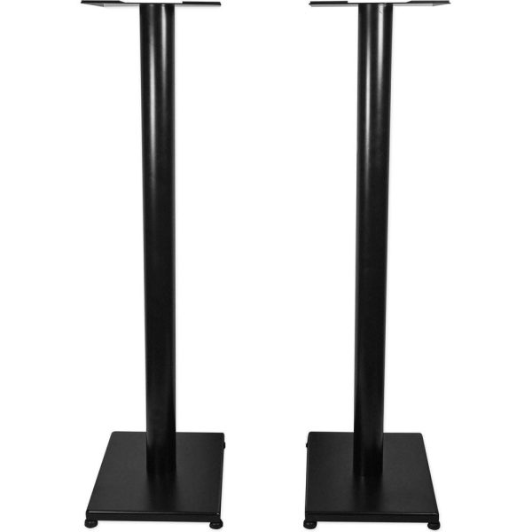 Black 37” Steel Bookshelf Speaker Stands For Edifier R2000DB Bookshelf Speakers on Sale