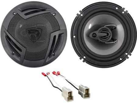 Rockville Front Door 6.5  Speaker Replacement Kit For 2002-2005 Subaru WRX Hot on Sale