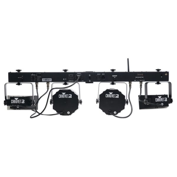 Chauvet DJ GigBAR Flex (2) Derby+(2) Par Can Lights+Footswitch+Fogger w  LED s Hot on Sale