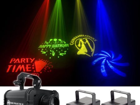 American DJ ADJ GOBO PROJECTOR IR LED Light + (2) Strobe Lights Online Sale