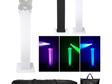 (1) Totem Light Stand w Black+White Scrims For American DJ Inno Beam LED Supply