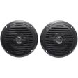 Pair Rockville MS525B 5.25  400 Watt Waterproof Marine Boat Speakers 2-Way Black For Discount