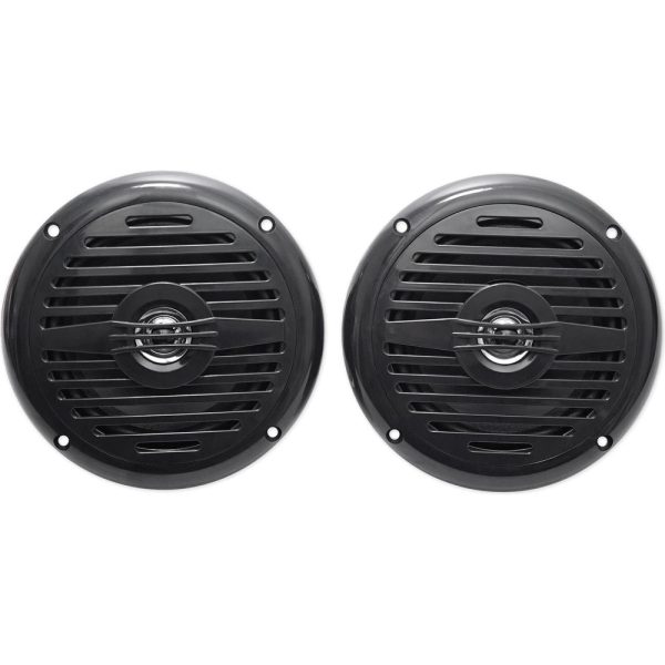 Pair Rockville MS525B 5.25  400 Watt Waterproof Marine Boat Speakers 2-Way Black For Discount