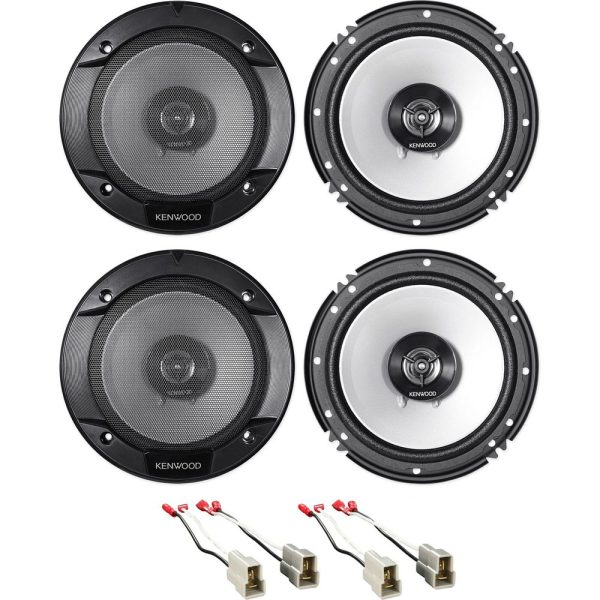 Kenwood Front+Rear Door 6.5  Speaker Replacement For 2000-04 Subaru Outback Online now