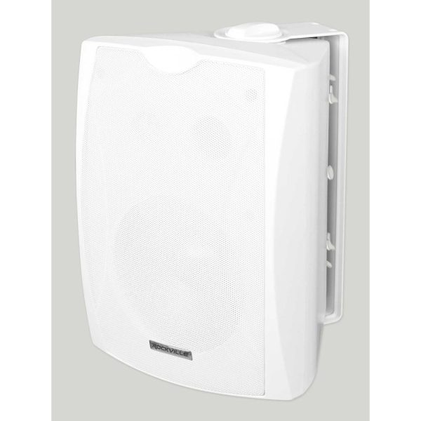 (6) 5.25  White Commercial 70v Wall Speakers+Amp For Restaurant Office Cafe Bar Discount