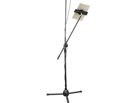 Rockville GIGSTAND DUAL Microphone+Tablet Smartphone Mic Stand For Karaoke Party Online Hot Sale