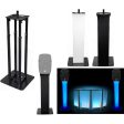 (1) Rockville Black Adjustable Totem Stand For Rockville SPGN124 12  Speaker Sale