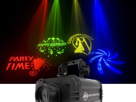 American DJ ADJ GOBO PROJECTOR IR LED Light w  4 Colors+4 Patterns For Sale