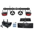 Chauvet DJ GigBAR Flex (2) Derby+(2) Par Can Lights+Footswitch+Fogger w  LED s Hot on Sale