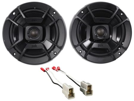 Polk Audio Front Door 6.5  Speaker Replacement Kit For 1993-2007 Subaru Impreza Hot on Sale