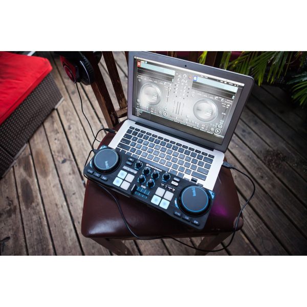 Hercules DJControl Compact USB 2-Deck DJ Controller Mixer+Stand+Shelf+Carry Bag Cheap