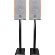 Black 37” Steel Bookshelf Speaker Stands For Edifier R2000DB Bookshelf Speakers on Sale