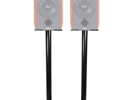 Black 37” Steel Bookshelf Speaker Stands For Edifier R2000DB Bookshelf Speakers on Sale