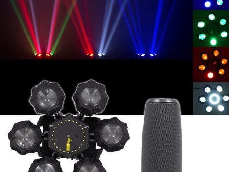 Chauvet DJ Helicopter Q6 DMX Rotating Effect Light w Strobes + Lasers + RockShip Hot on Sale