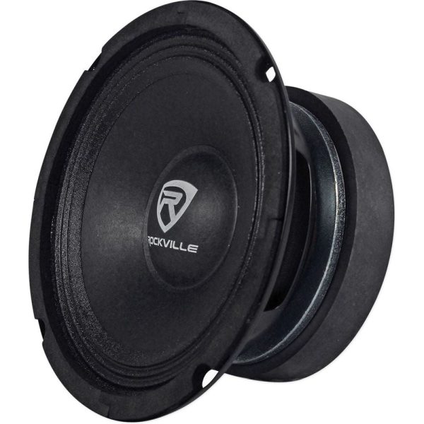 (2) Rockville RM64PRO 6.5  400 Watt 4 Ohm SPL Mid-Bass Midrange Car Speakers Supply