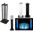 (1) Rockville Black Adjustable Totem Speaker Stand For JBL JRX215 Online Sale