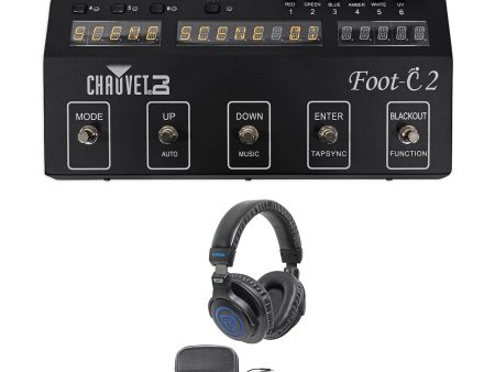 Chauvet DJ Foot C-2 36-Ch DMX Foot Controller w MIDI Input w Display+Headphones Cheap