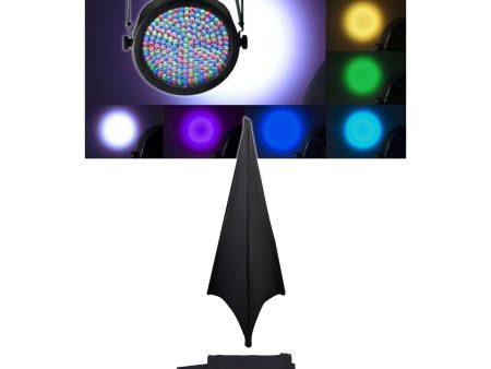 CHAUVET SLIMPAR64 Slim Par Can 64 Light Slimpar DMX-512 + Free Scrim Cloth Supply