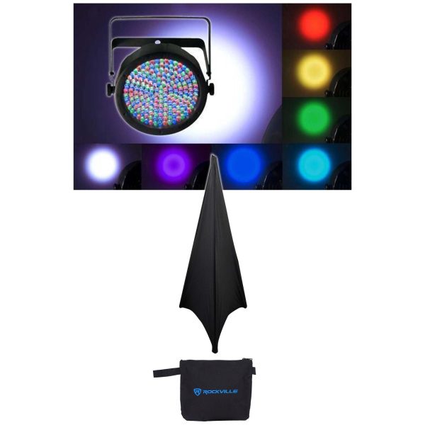 CHAUVET SLIMPAR64 Slim Par Can 64 Light Slimpar DMX-512 + Free Scrim Cloth Supply