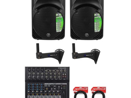 (2) Mackie SRM450V3 1000 Watt 12  Powered Speakers w DSP For Restaurant Bar Cafe Sale