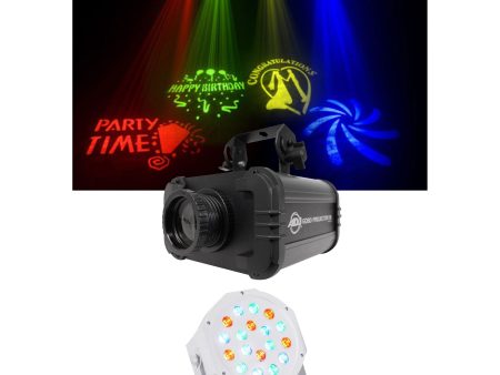 American DJ ADJ GOBO PROJECTOR IR LED Light w 4 Colors+4 Patterns+Wash Light Cheap