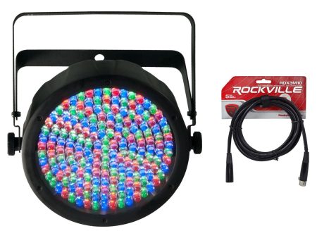 Chauvet SlimPAR 64 Compact DMX LED Wash Light + FREE 10FT Cable Cheap