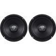 (2) Rockville RM68PRO 6.5  400 Watt 8 Ohm SPL Mid-Bass Midrange Car Speakers Hot on Sale