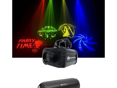 American DJ ADJ GOBO PROJECTOR IR LED Light w  4 Colors+4 Patterns+Free Speaker! on Sale