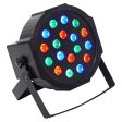 Rockville RockPAR50 LED RGB Compact Par Can DJ Club DMX Wash Light+Dual Bracket Hot on Sale